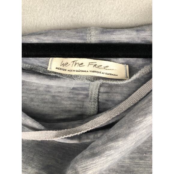 We The Free Women's Size Medium Slub Cotton Tee Gray - Picture 2 of 9